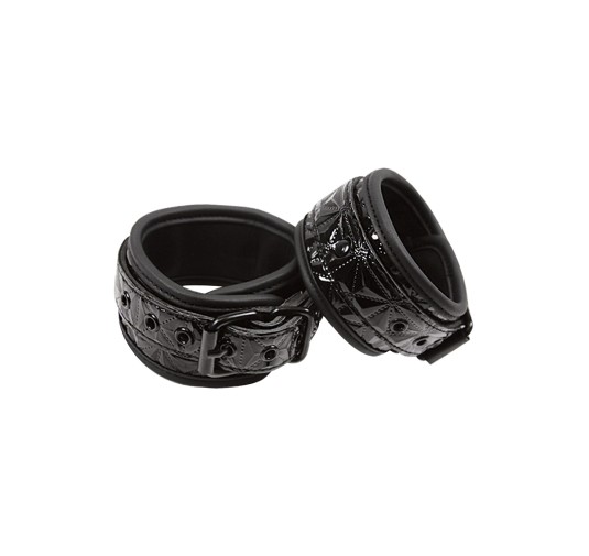 Kajdanki-SINFUL ANKLE CUFFS BLACK